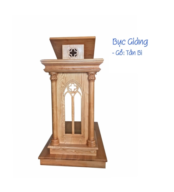 Bục giảng gỗ Tần Bì 